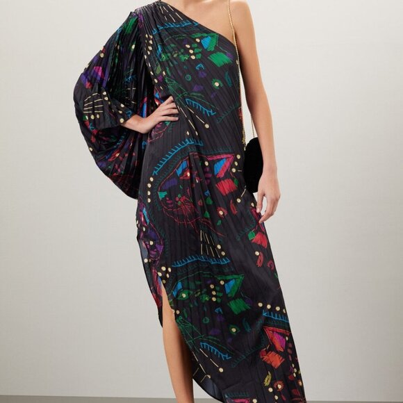 Hutch One Shoulder Pleated Dress - Picture 8 of 9